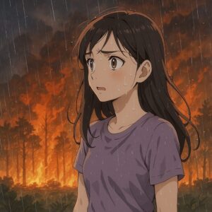 山火事の最中に降る雨の効果とは？消火と二次災害を解説
