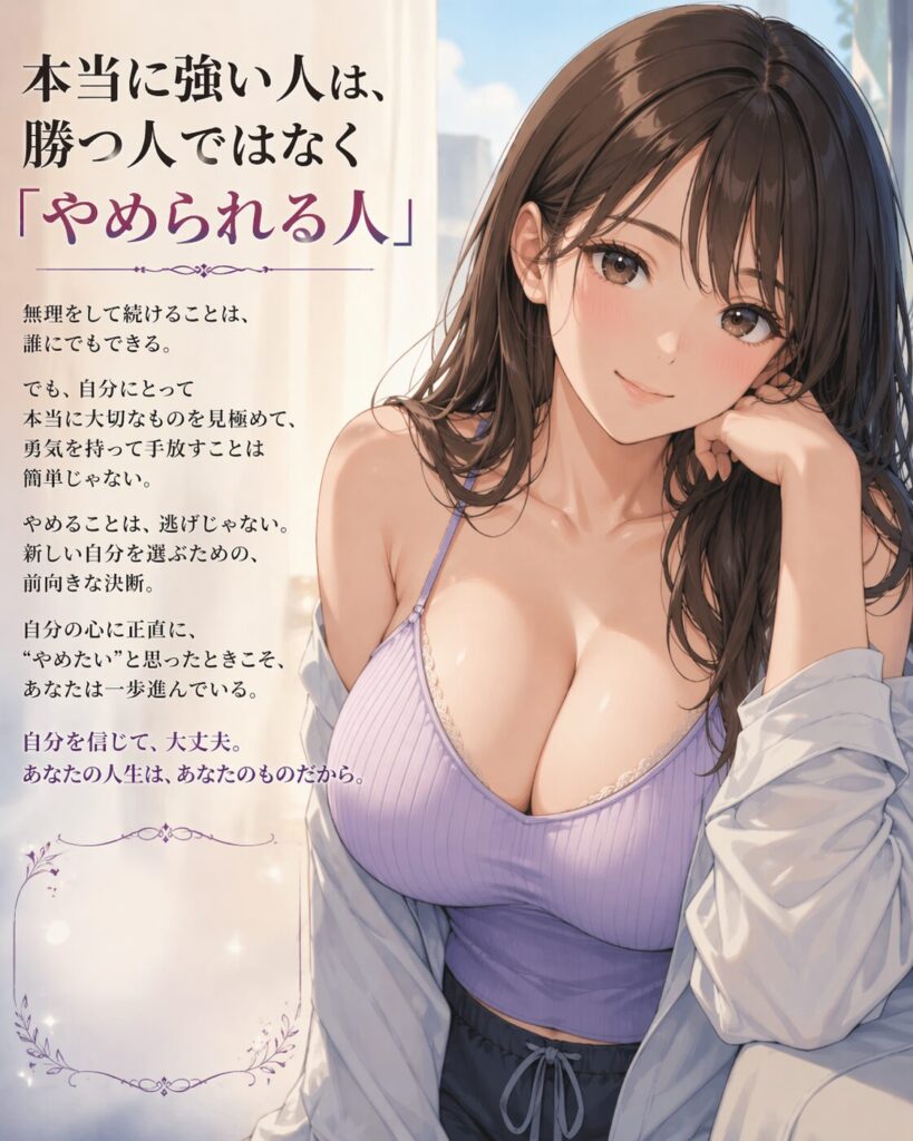 FXメンタル最上級のスキル「やめる技術」のイメージ