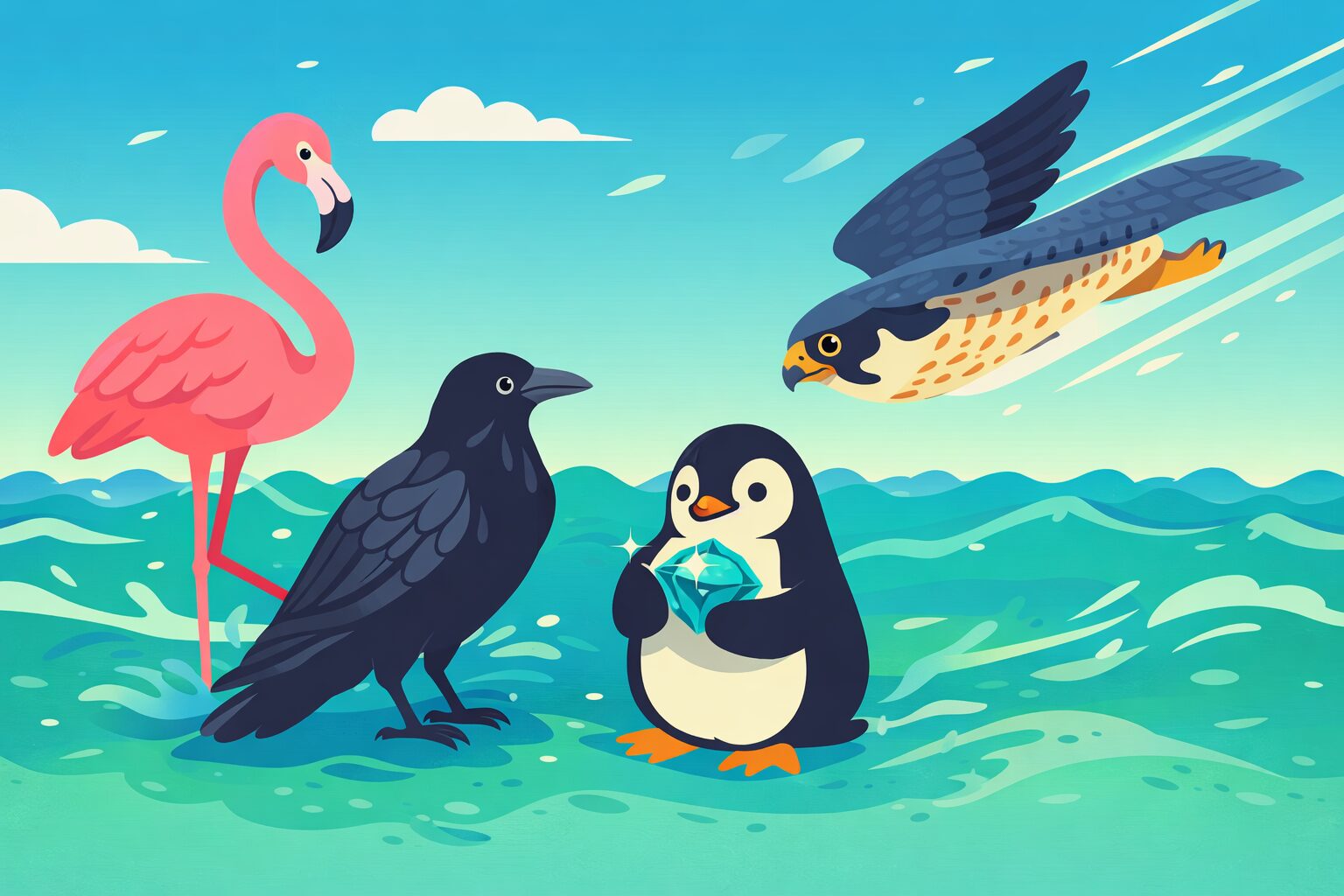 鳥類の不思議な雑学イラスト