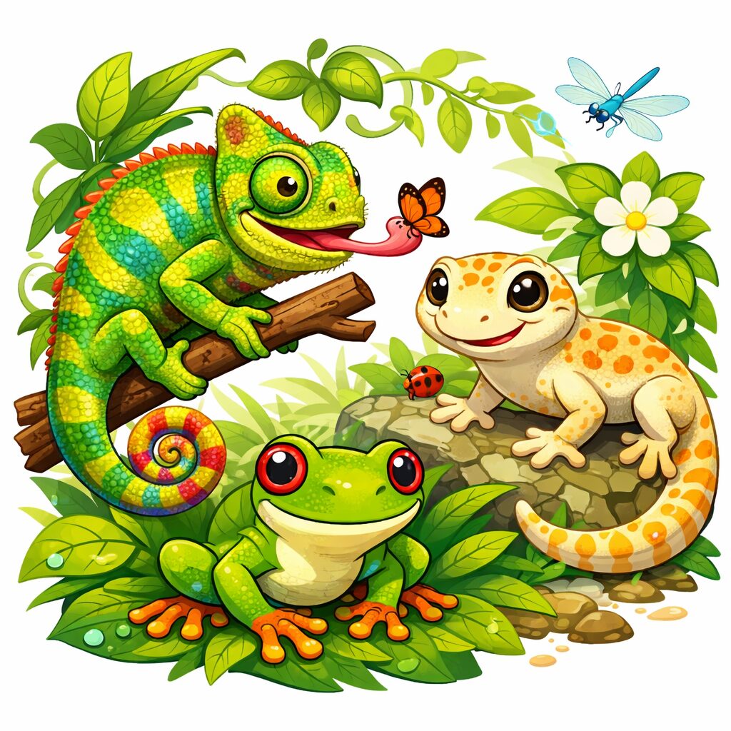 カラフルな爬虫類たちの楽園