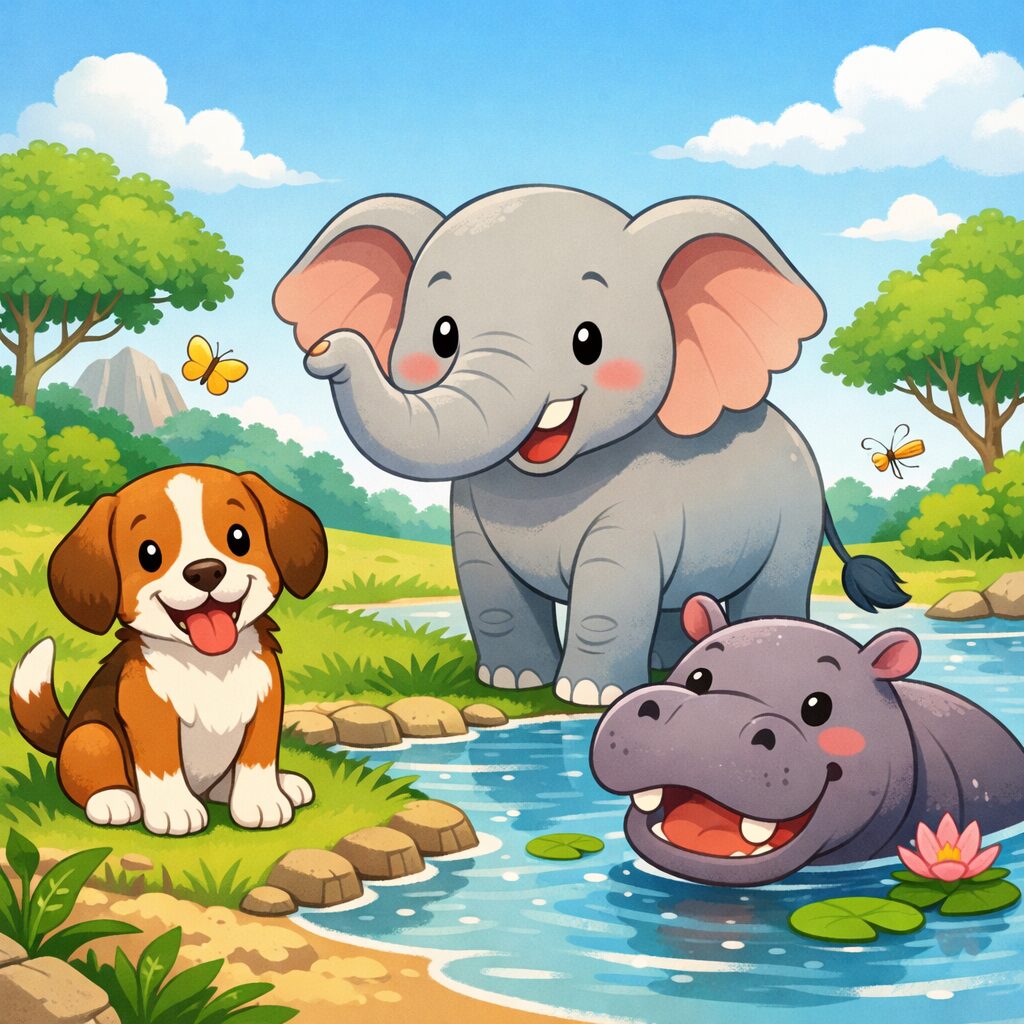 動物たちの楽しいひととき