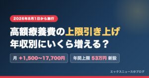 高額療養費の上限引き上げ 年収別にいくら増える？ 2026年8月1日から施行