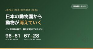 日本の動物園から動物が消えていく。コアラが1997年の96頭から61頭へ、ホッキョクグマが1995年の67頭から28頭へ減少したことを示すアイキャッチ画像