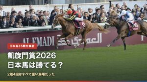 凱旋門賞2026 日本馬は勝てる？のアイキャッチ画像（2012年凱旋門賞のオルフェーヴルとソレミア）