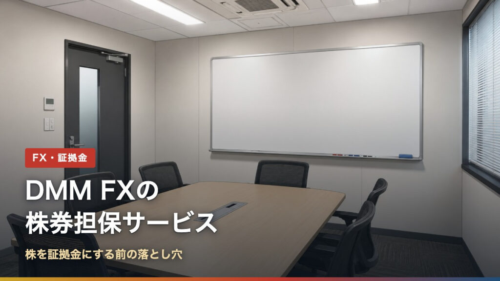 DMM FXの株券担保サービス。株を証拠金にする前の落とし穴
