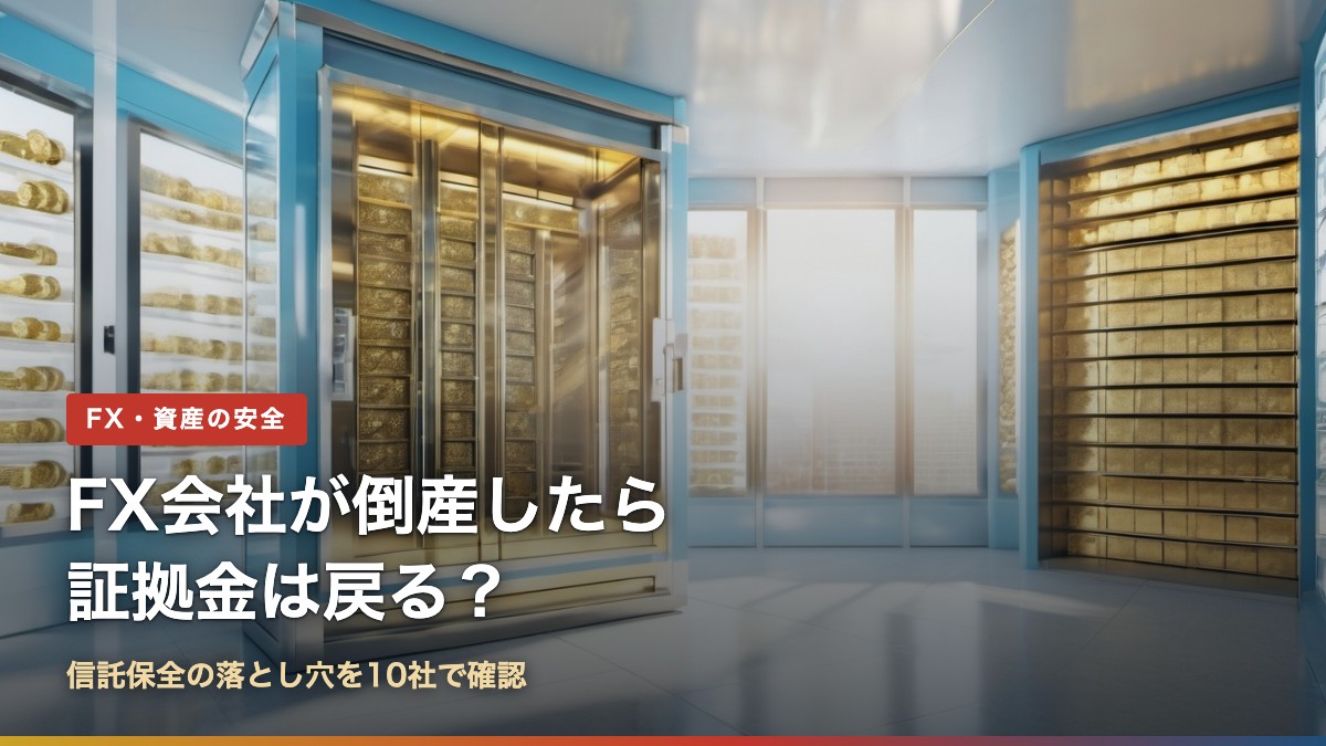 FX会社が倒産したら証拠金は戻る?信託保全の落とし穴を10社で確認