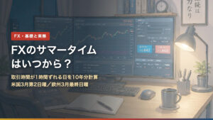 FXのサマータイムはいつから？取引時間が1時間ずれる日を10年分計算
