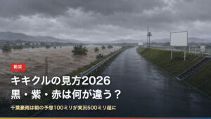 キキクルの見方2026 黒・紫・赤は何が違う？