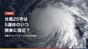 大型の台風25号ドゥージェンの進路とシルバーウィーク5連休への影響を示すイメージ（衛星画像はNASA/MODIS）