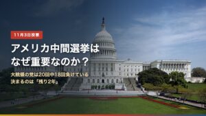 アメリカ連邦議会議事堂。2026年11月3日の中間選挙で下院435議席の全部と上院35議席が選ばれる