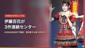AKB48伊藤百花が3作連続センター（写真はJAPAN EXPO THAILAND 2026での伊藤百花）