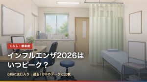 インフルエンザ2026はいつピーク？8月に流行入り、過去10年のデータと比較